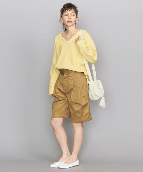 BEAUTY&YOUTH UNITED ARROWS(ビューティーアンドユースユナイテッドアローズ)の「BY コットングルカショーツ ◆(その他パンツ・レディース・オリーブ/ベージュ・SMALL/MEDIUM)」の4枚目の写真