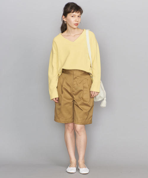 BEAUTY&YOUTH UNITED ARROWS(ビューティーアンドユースユナイテッドアローズ)の「BY コットングルカショーツ ◆(その他パンツ・レディース・オリーブ/ベージュ・SMALL/MEDIUM)」の3枚目の写真
