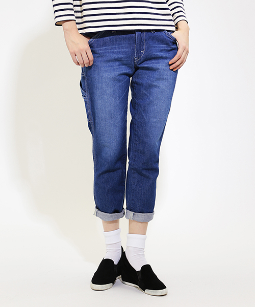 Another Edition（アナザーエディション）の「AE×Lee PAINTER SKNY（デニムパンツ・レディース・オフホワイト/コバルトブルー・SMALL/MEDIUM）」の3枚目の写真