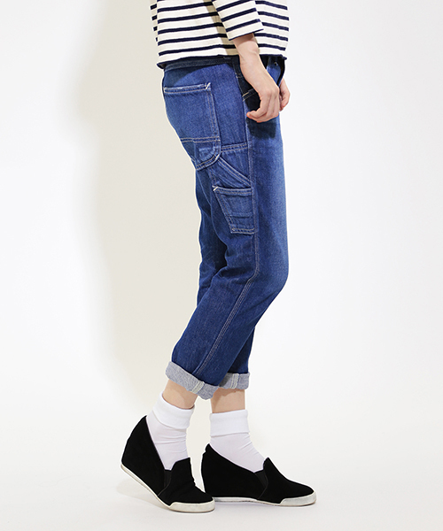 Another Edition（アナザーエディション）の「AE×Lee PAINTER SKNY（デニムパンツ・レディース・オフホワイト/コバルトブルー・SMALL/MEDIUM）」の4枚目の写真