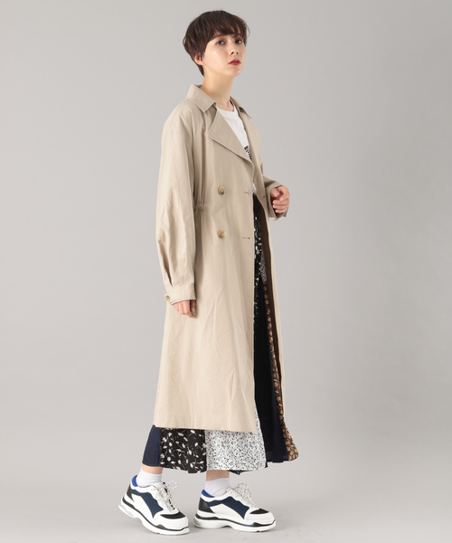 PAGEBOY（ページボーイ）の「Cテンセル BIGトレンチ2（トレンチコート・レディース・ベージュ/アイボリー・SMALL/MEDIUM）」の20枚目の写真