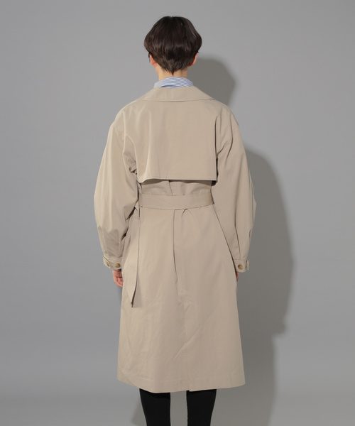 PAGEBOY（ページボーイ）の「Cテンセル BIGトレンチ2（トレンチコート・レディース・ベージュ/アイボリー・SMALL/MEDIUM）」の16枚目の写真