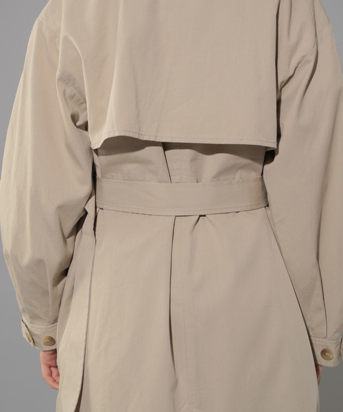 PAGEBOY（ページボーイ）の「Cテンセル BIGトレンチ2（トレンチコート・レディース・ベージュ/アイボリー・SMALL/MEDIUM）」の14枚目の写真