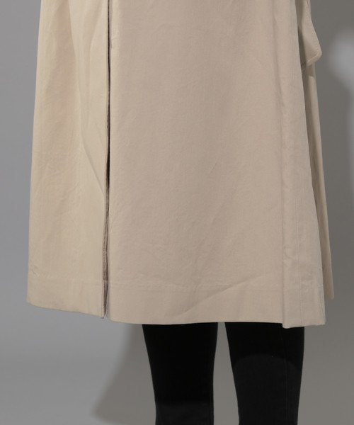 PAGEBOY（ページボーイ）の「Cテンセル BIGトレンチ2（トレンチコート・レディース・ベージュ/アイボリー・SMALL/MEDIUM）」の11枚目の写真