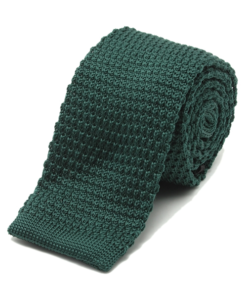 WEGO(ウィゴー)の「WEGO/無地ニットタイ(ネクタイ・メンズ・グリーン/ネイビー/マスタード/ワイン・FREE)」の2枚目の写真