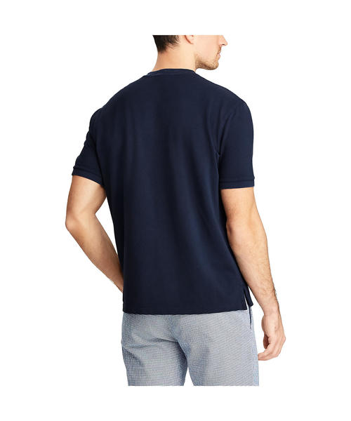POLO RALPH LAUREN（ポロ ラルフ ローレン）の「フェザーウェイト メッシュ ヘンリーネック（Tシャツ/カットソー・メンズ・ネイビー/レッド・LARGE/X-SMALL/SMALL/MEDIUM/X-LARGE/XX-LARGE）」の5枚目の写真