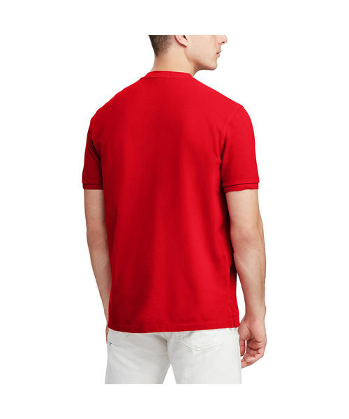 POLO RALPH LAUREN（ポロ ラルフ ローレン）の「フェザーウェイト メッシュ ヘンリーネック（Tシャツ/カットソー・メンズ・ネイビー/レッド・LARGE/X-SMALL/SMALL/MEDIUM/X-LARGE/XX-LARGE）」の8枚目の写真