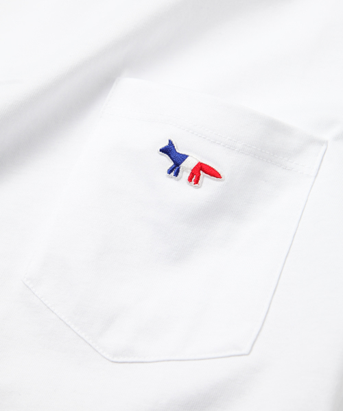 Maison Kitsune（メゾンキツネ）の「【Parisien】PARISIEN MAN TSHIRT（Tシャツ/カットソー・メンズ・ホワイト/ブラック/グレー/ネイビー・SMALL/MEDIUM/X-SMALL）」の6枚目の写真