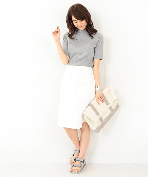 Ray BEAMS（レイビームス）の「20/80 / キャンバス クラッチバッグ（クラッチバッグ・レディース・ホワイト/レッド/ネイビー/ベージュ/ブラック/ホワイト系その他/ブラック系その他・ONE SIZE）」の18枚目の写真