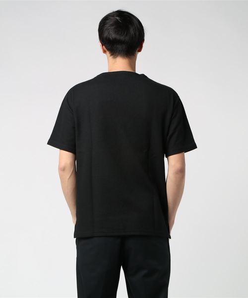 MinoriTY（マイノリティ）の「ワッフルボートネック半袖T（Tシャツ/カットソー・メンズ・オフホワイト/杢グレー/ブラック/ベージュ/ピンク/カーキ・L/M/XL）」の8枚目の写真