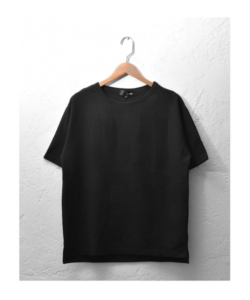 MinoriTY（マイノリティ）の「ワッフルボートネック半袖T（Tシャツ/カットソー・メンズ・オフホワイト/杢グレー/ブラック/ベージュ/ピンク/カーキ・L/M/XL）」の10枚目の写真