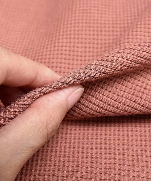 MinoriTY（マイノリティ）の「ワッフルボートネック半袖T（Tシャツ/カットソー・メンズ・オフホワイト/杢グレー/ブラック/ベージュ/ピンク/カーキ・L/M/XL）」の18枚目の写真