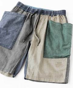 レーヨン麻 ガーデニングショーツ