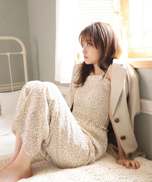 one after another NICE CLAUP(ワンアフターアナザーナイスクラップ)の「リネン混ジャケット(テーラードジャケット・レディース・アイボリー/ブラウン/ベージュ・FREE)」の6枚目の写真