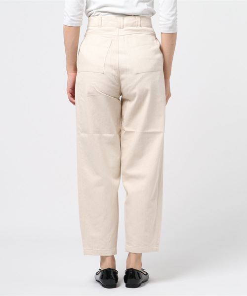 TODAYFUL(トゥデイフル)の「ハムタックテーパードパンツ(その他パンツ・レディース・ブラウン/キナリ・36inch/38inch)」の4枚目の写真