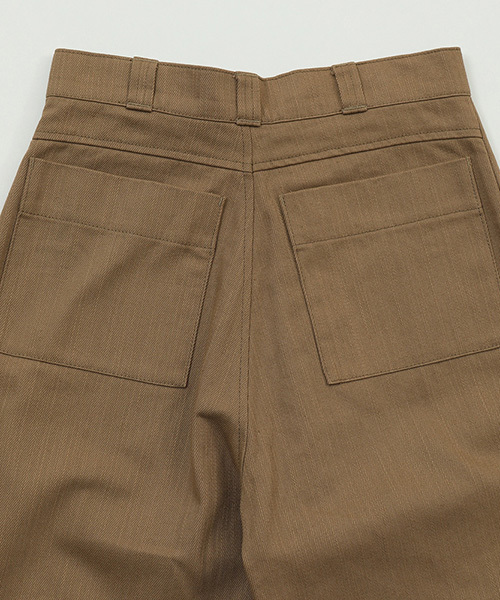 TODAYFUL(トゥデイフル)の「ハムタックテーパードパンツ(その他パンツ・レディース・ブラウン/キナリ・36inch/38inch)」の5枚目の写真