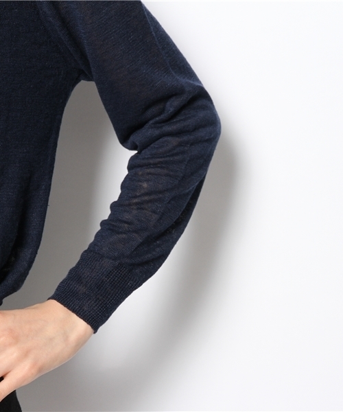 coen（コーエン）の「フレンチリネンＶネックカーディガン（カーディガン/ボレロ・レディース・ベージュ/ホワイト/ライム/ネイビー/レッド/コバルトブルー・MEDIUM/LARGE）」の11枚目の写真