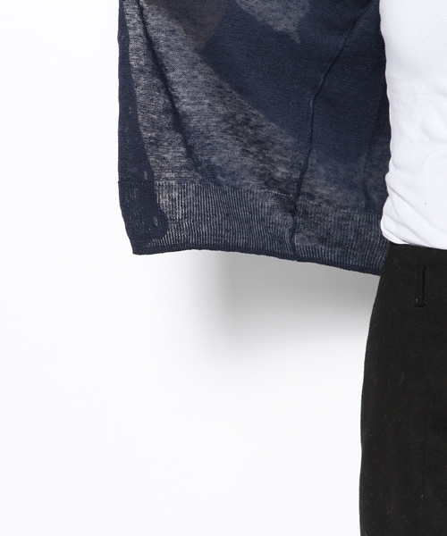 coen（コーエン）の「フレンチリネンＶネックカーディガン（カーディガン/ボレロ・レディース・ベージュ/ホワイト/ライム/ネイビー/レッド/コバルトブルー・MEDIUM/LARGE）」の13枚目の写真