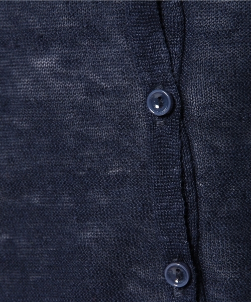 coen（コーエン）の「フレンチリネンＶネックカーディガン（カーディガン/ボレロ・レディース・ベージュ/ホワイト/ライム/ネイビー/レッド/コバルトブルー・MEDIUM/LARGE）」の12枚目の写真