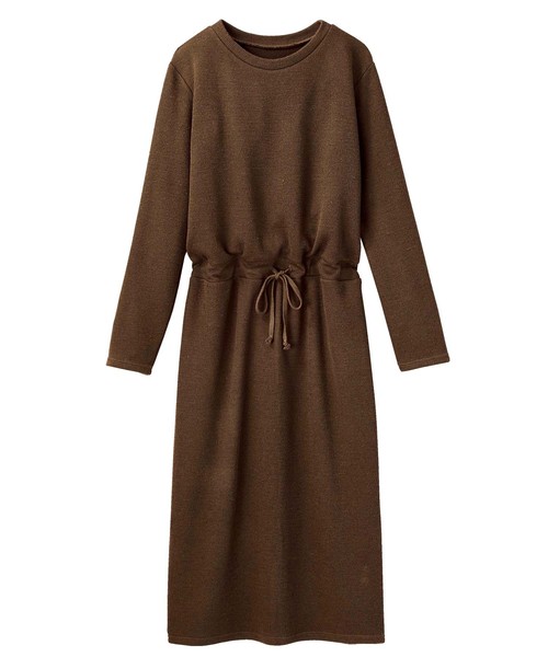 GeeRA(ジーラ)の「あぜ編ニットソーブラウジングワンピース(ワンピース・レディース・ブラック/ベージュ/ブラウン・SMALL/MEDIUM/LARGE/X-LARGE)」の5枚目の写真