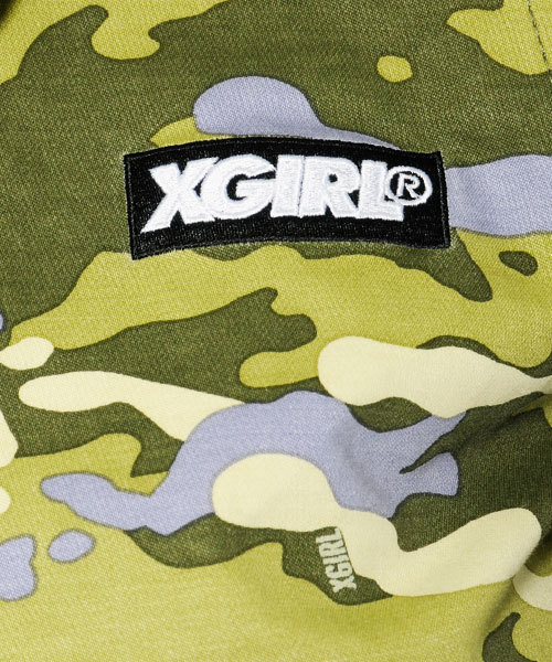 X-girl（エックスガール）の「MILITARY COACH JACKET（ミリタリージャケット・レディース・カモフラージュ/ブラック/オリーブ・1/2）」の7枚目の写真