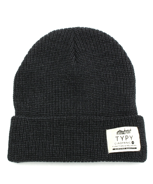 CIAOPANIC TYPY（チャオパニックティピー）の「コットン混リブニットワッチ（ニットキャップ/ビーニー・メンズ・グレー/ピンク/レッド/ブルー/ロイヤルブルー/チャコールグレー/グリーン/ネイビー・FREE）」の2枚目の写真