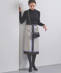 UNITED ARROWS - UNITED ARROWS UBCBスカーフプリントコンビカーディガン UNITED ARROWS（ユナイテッドアローズ）の「UBCB スカーフ