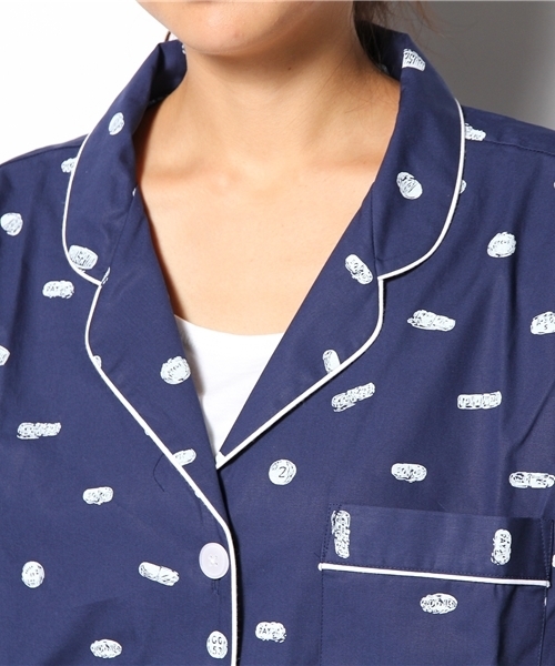 Ray BEAMS（レイビームス）の「SLEEPY JONES / パジャマ シャツ "pill"（シャツ/ブラウス・レディース・ネイビー・ONE SIZE）」の7枚目の写真