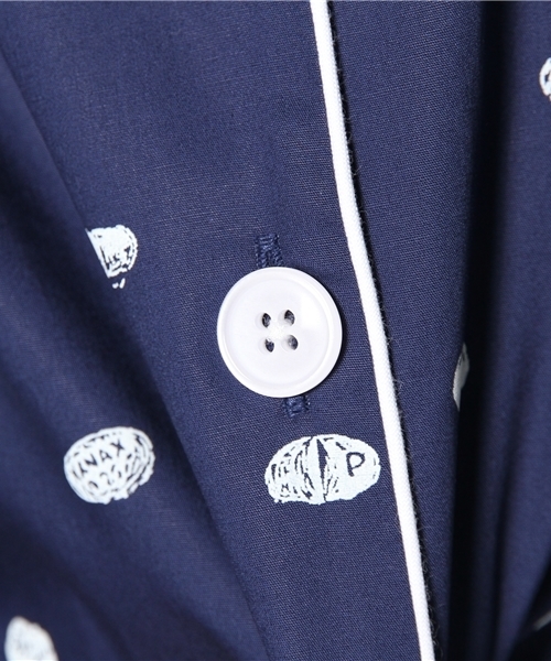 Ray BEAMS（レイビームス）の「SLEEPY JONES / パジャマ シャツ "pill"（シャツ/ブラウス・レディース・ネイビー・ONE SIZE）」の10枚目の写真