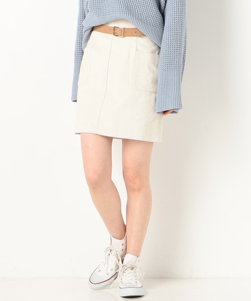 archives(アルシーヴ)の「ポケット台形スカート(スカート・レディース・アイボリー/モカ/グリーン系その他・MEDIUM)」の2枚目の写真