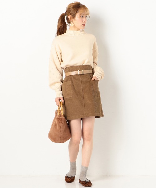 archives(アルシーヴ)の「ポケット台形スカート(スカート・レディース・アイボリー/モカ/グリーン系その他・MEDIUM)」の10枚目の写真