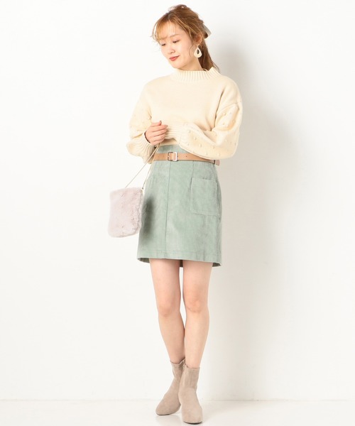 archives(アルシーヴ)の「ポケット台形スカート(スカート・レディース・アイボリー/モカ/グリーン系その他・MEDIUM)」の12枚目の写真