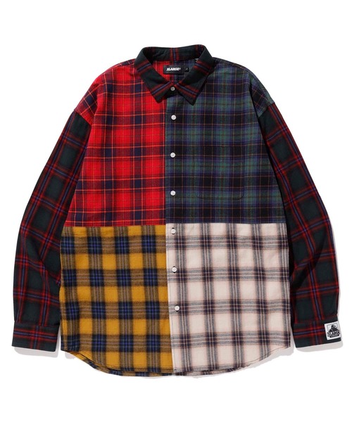 XLARGE（エクストララージ）の「L/S PATCHWORK SHIRT（シャツ/ブラウス・メンズ・ホワイト/グリーン・SMALL/MEDIUM/LARGE/X-LARGE）」の11枚目の写真