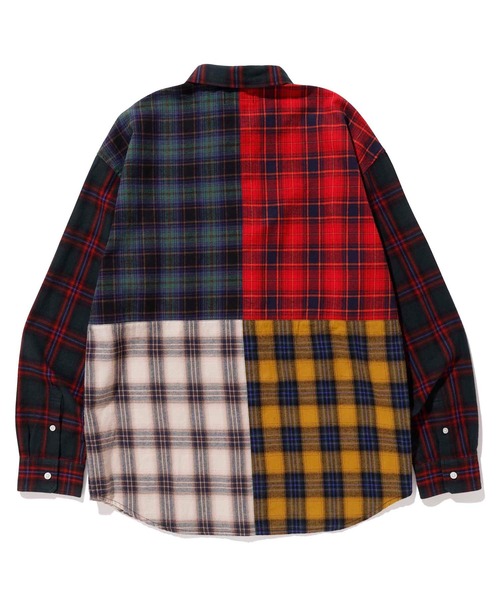 XLARGE（エクストララージ）の「L/S PATCHWORK SHIRT（シャツ/ブラウス・メンズ・ホワイト/グリーン・SMALL/MEDIUM/LARGE/X-LARGE）」の12枚目の写真