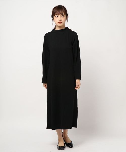 STYLEBLOCK（スタイルブロック）の「リブニットソーショートベストセット（ワンピース・レディース・アイボリー/ブラウン/ブラック/ブラウン系その他・M）」の7枚目の写真