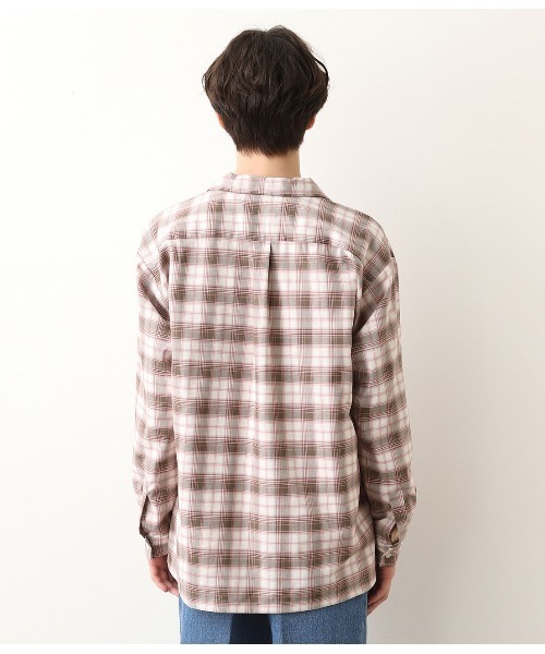 JUNRED（ジュンレッド）の「リラックスシルエットオープンカラーチェックシャツ（シャツ/ブラウス・メンズ・ホワイト/ブルー・S/M/L）」の12枚目の写真