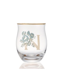 Francfranc（フランフラン）の「フラワー イニシャルグラス Ｎ（グラス/マグカップ/タンブラー）」