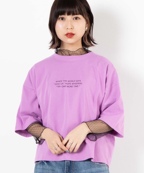 セール Wego 2点セット シースルーセットロゴtシャツ Tシャツ カットソー Wego ウィゴー のファッション通販 Zozotown