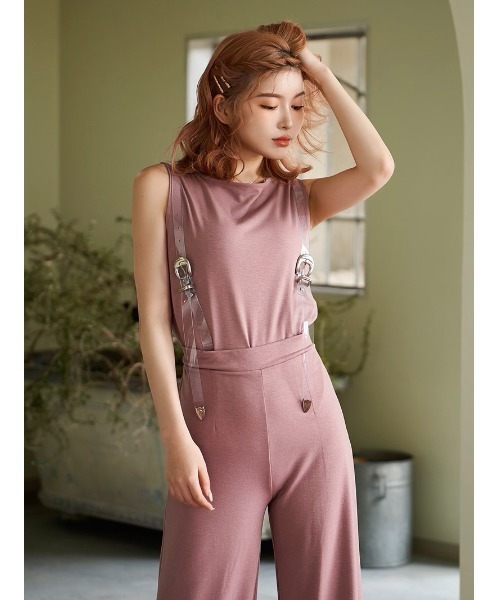 Darich（ダーリッチ）の「ノースリーブナチュラルトップス（Tシャツ/カットソー・レディース・ホワイト/ブラック/ピンク/モカ・FREE）」の4枚目の写真