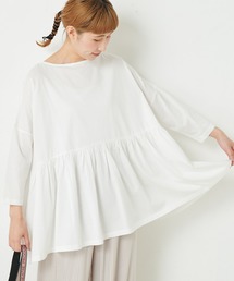 PUAL CE CIN | ギャザーフレアプルオーバー(Tシャツ/カットソー)