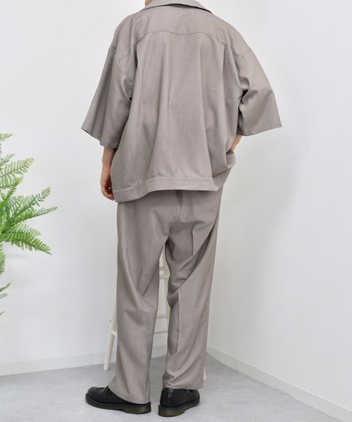 kutir（クティール）の「CPOシャツ　セットアップ着用可能（シャツ/ブラウス・メンズ・ライトブルー/パープル/ライトベージュ/レンガ・MEDIUM/LARGE）」の7枚目の写真