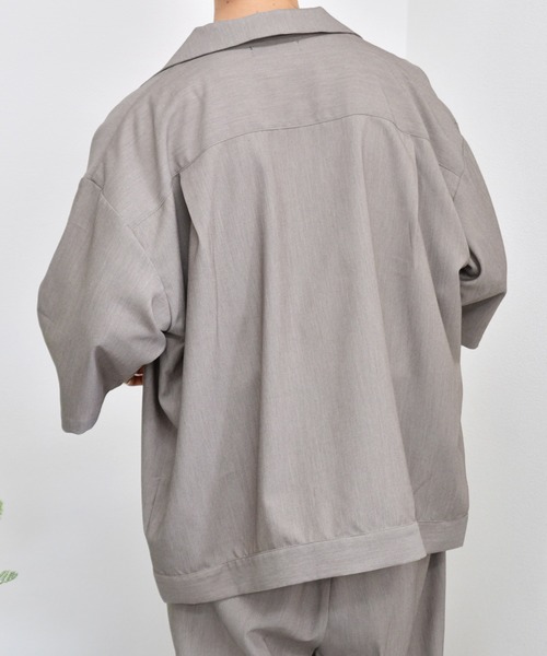 kutir（クティール）の「CPOシャツ　セットアップ着用可能（シャツ/ブラウス・メンズ・ライトブルー/パープル/ライトベージュ/レンガ・MEDIUM/LARGE）」の10枚目の写真