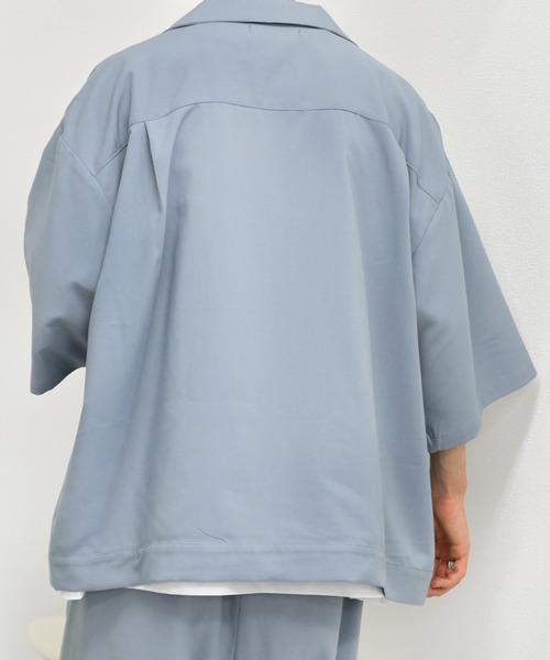 kutir（クティール）の「CPOシャツ　セットアップ着用可能（シャツ/ブラウス・メンズ・ライトブルー/パープル/ライトベージュ/レンガ・MEDIUM/LARGE）」の21枚目の写真