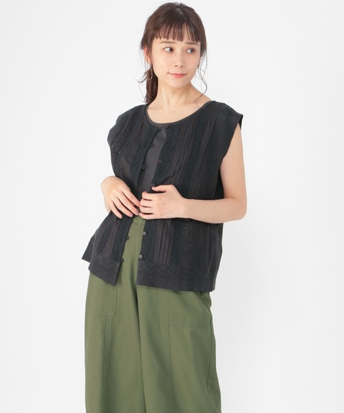 セール Wフロントレースノースリーブブラウス シャツ ブラウス Studio Clip スタディオクリップ のファッション通販 Zozotown