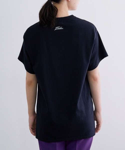 ADAM ET ROPE'(アダムエロペ)の「Flash dance Tシャツ(Tシャツ/カットソー・レディース・ブラック/ホワイト・FREE)」の9枚目の写真