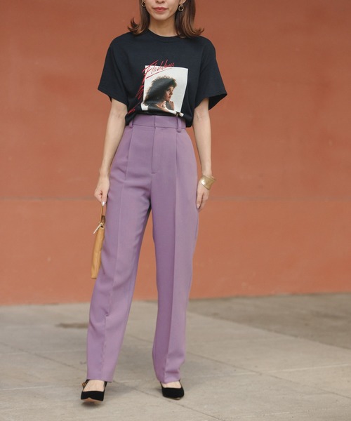 ADAM ET ROPE'(アダムエロペ)の「Flash dance Tシャツ(Tシャツ/カットソー・レディース・ブラック/ホワイト・FREE)」の20枚目の写真