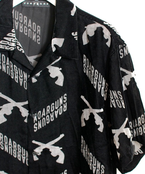 roarguns(ロアーガンズ)の「SUMMER VELVET PRINT SHIRTS(シャツ/ブラウス・メンズ・ブラック/ホワイト・1/2/4/3)」の9枚目の写真