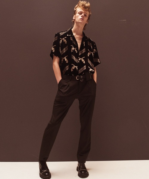 roarguns(ロアーガンズ)の「SUMMER VELVET PRINT SHIRTS(シャツ/ブラウス・メンズ・ブラック/ホワイト・1/2/4/3)」の14枚目の写真