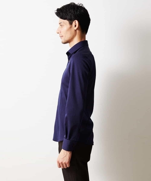 MICHEL KLEIN HOMME (ミッシェルクランオム)の「シャツ(ロジェ)(シャツ/ブラウス・メンズ・ホワイト/ブラック/パープル/ワインレッド・MEDIUM/LARGE/X-LARGE)」の9枚目の写真