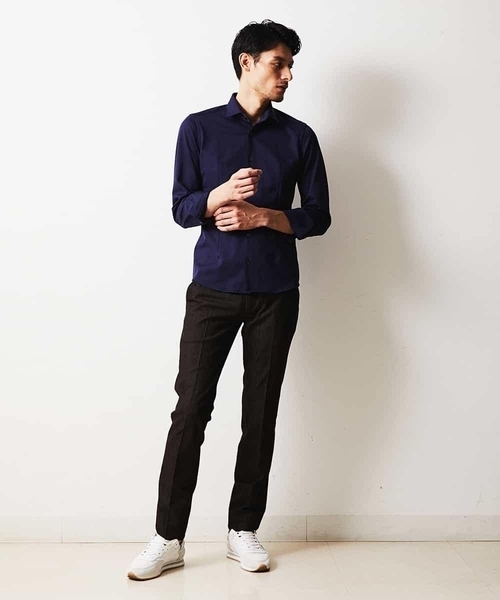 MICHEL KLEIN HOMME (ミッシェルクランオム)の「シャツ(ロジェ)(シャツ/ブラウス・メンズ・ホワイト/ブラック/パープル/ワインレッド・MEDIUM/LARGE/X-LARGE)」の15枚目の写真
